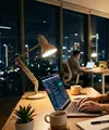Bekerja sampai malam (AI Generated)