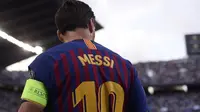 Striker Barcelona asal Argentina, Lionel Messi. (AFP/Josep Lago)