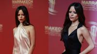 Gaya Jenna Ortega Pamer Punggung di Festival Film Marrakesh 2025, Hitam versus Putih