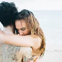 Dimas Anggara dan Nadine Chandrawinata