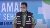 Gubernur DKI Jakarta Anies Baswedan menyampaikan apresiasi kepada HIPMI dalam acara Vaksin Aman, Masyarakat Sehat #2, Jumat (3/9/2021) (Foto: YouTube)
