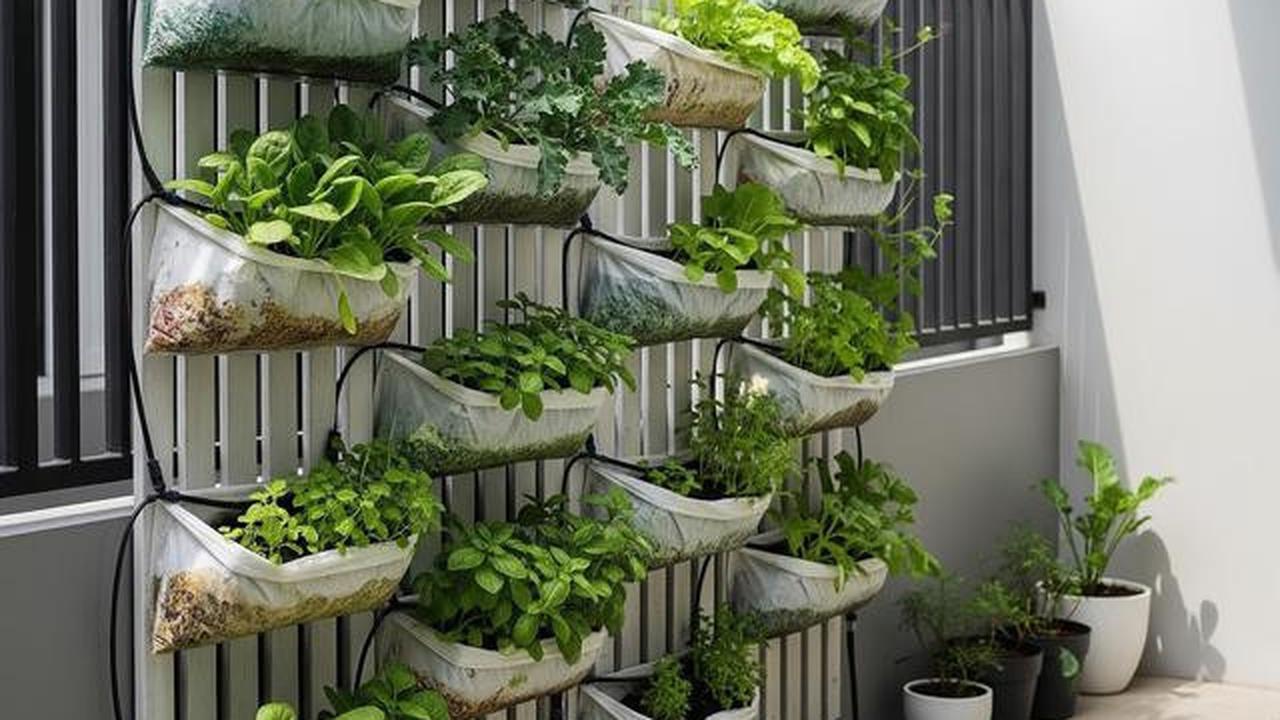 9 Desain Kebun Sayur Vertikal dari Kantong Kresek, Solusi Mandiri Pangan di Lahan Sempit