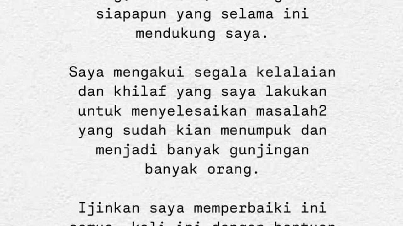 Aldy Maldini Eks CJR Dikabarkan Menipu Fans, Minta Maaf dan Mengaku Khilaf