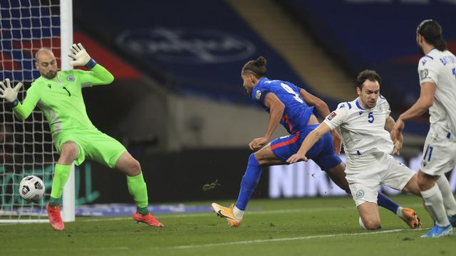 FOTO: Inggris Hancurkan San Marino 5-0 dalam Laga Pembuka Kulalifikasi Piala Dunia 2022 - Dominic Calvert-Lewin