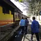 Bekas bangunan sekolah yang terbakar di Palangka Raya (Liputan6.com / Rajana)