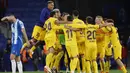 Barcelona meraih kemenangan 4-2 atas Espanyol dalam jornada 34 La Liga Spanyol di RCDE Stadium, Senin (15/5/2023). (AP Photo/Joan Monfort)