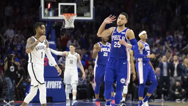 NBA: Ben Simmons Triple Double, Sixers Balas Kalahkan Nets