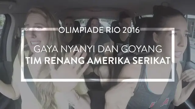 Tim renang Amerika Serikat untuk Olimpiade 2016 melakukan carpool karaoke. Mereka tidak hanya bernyanyi tetapi juga bergoyang dengan keren.