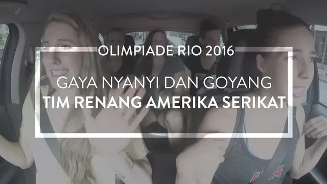 Gaya Nyanyi dan Goyang Tim Renang Amerika Serikat untuk Olimpiade 2016