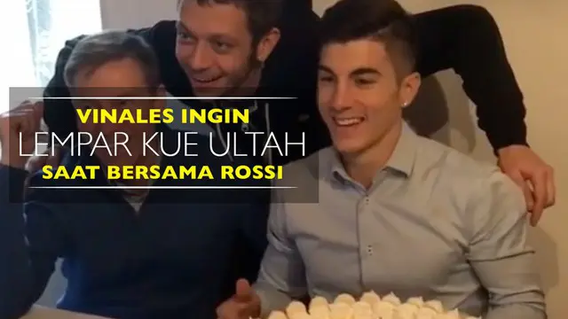 Vinales Ingin Lempar Kue Ultah saat Foto Bersama Rossi