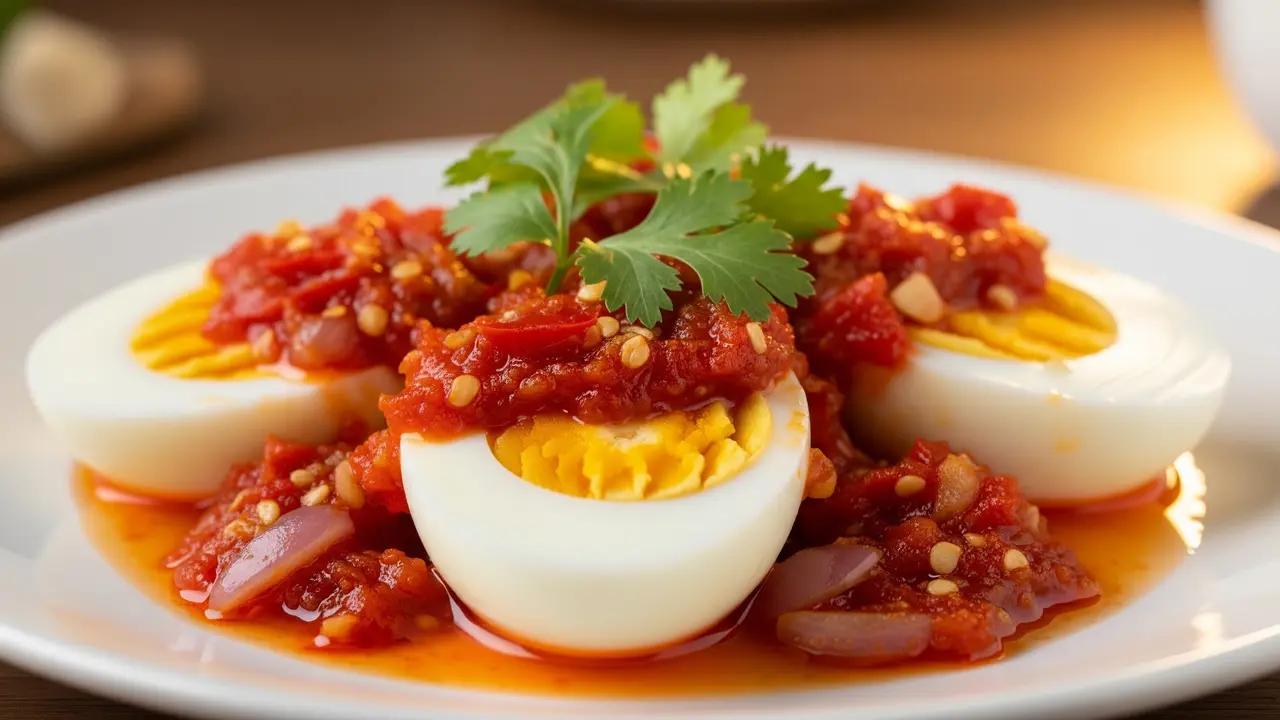 Cara Membuat Balado Telur Tanpa Digoreng/Gemini AI