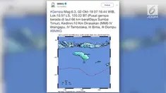Gempa dengan kekuatan magnitudo 6.3 terjadi berkali-kali. Gempa tidak berpotensi tsunami.