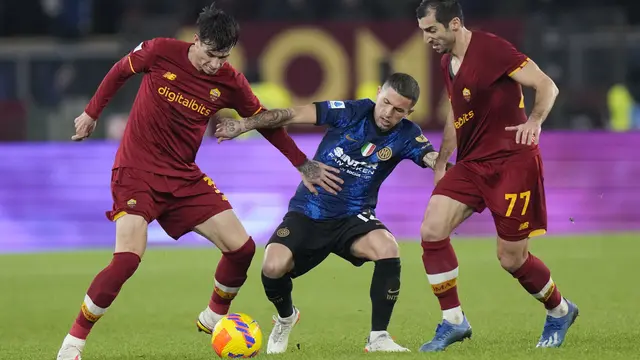 Foto: Reuni Pahit Jose Mourinho, AS Roma Babak Belur Dihajar Inter Milan di Liga Italia