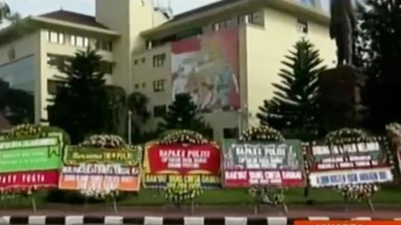 Karangan Bunga Polri