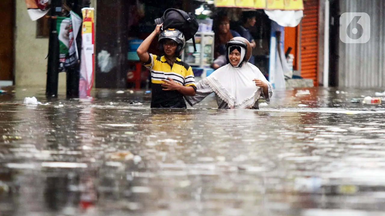 Diguyur Hujan lebat, Kawasan Kemang Utara Tergenang Banjir