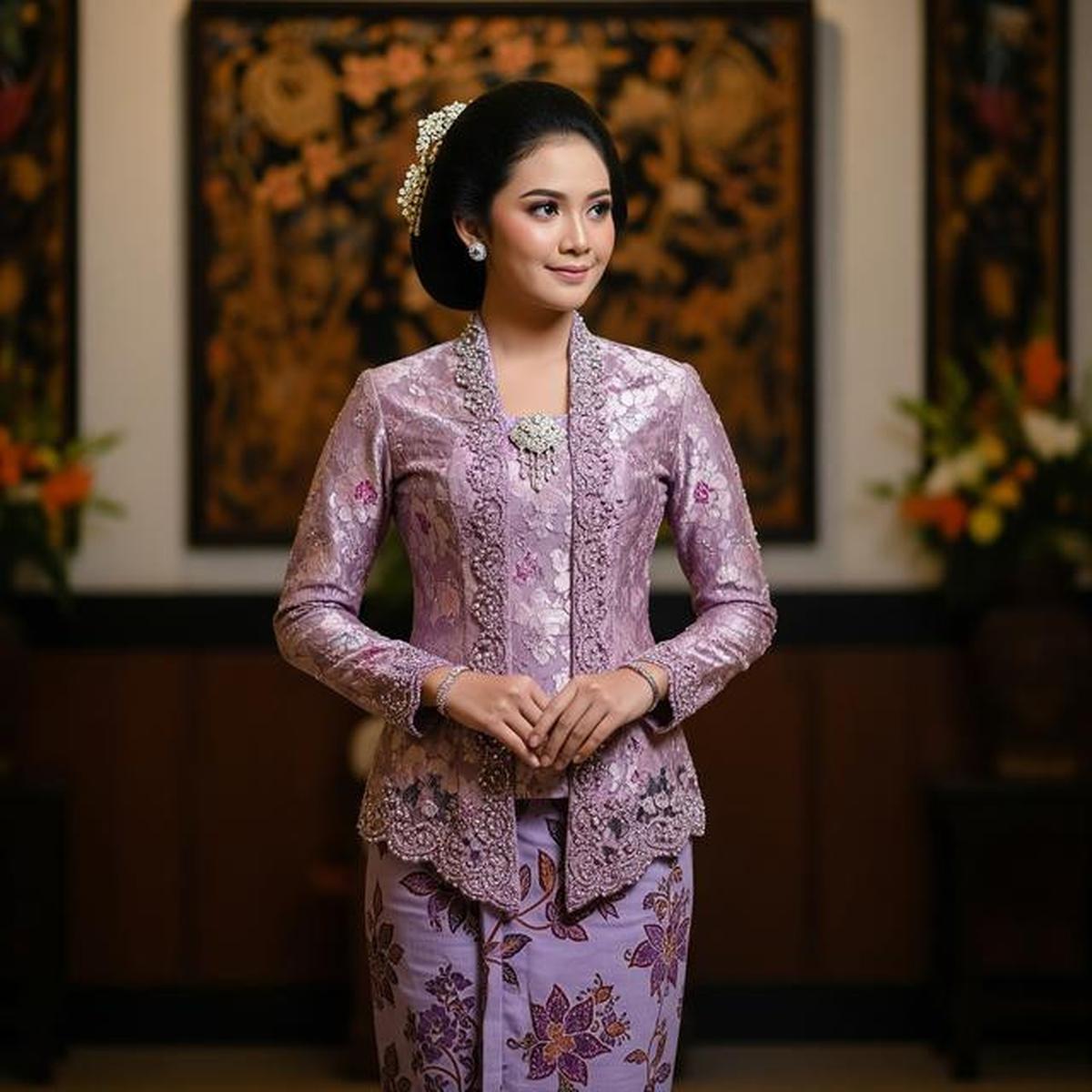 7 Padu Padan Warna Atasan Brokat Bawahan Batik yang Lagi Tren 2025, Kombinasi Modern &amp; Elegan