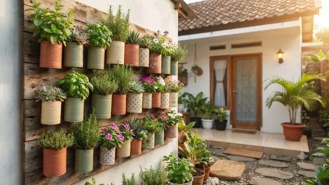 Ide Kebun Vertikal dari Barang Bekas
