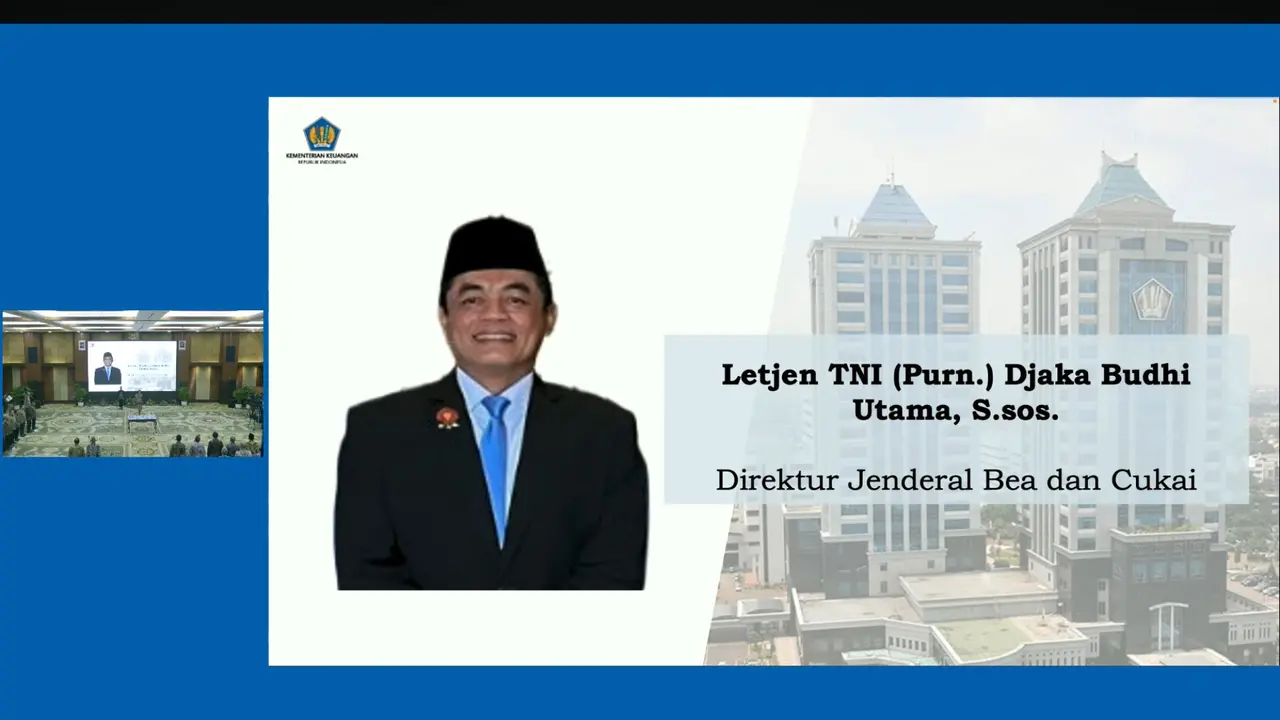 Letjen Djaka Budi Utama sebagai Dirjen Bea dan Cukai