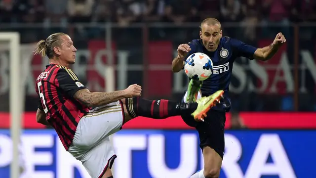 Milan dan Inter Masih Sama Kuat di Babak Pertama
