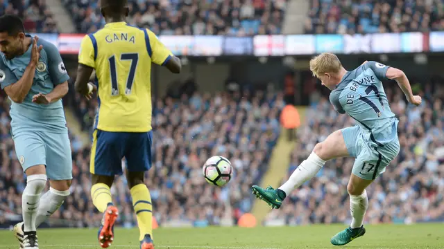 Tembakan Kevin De Bruyne