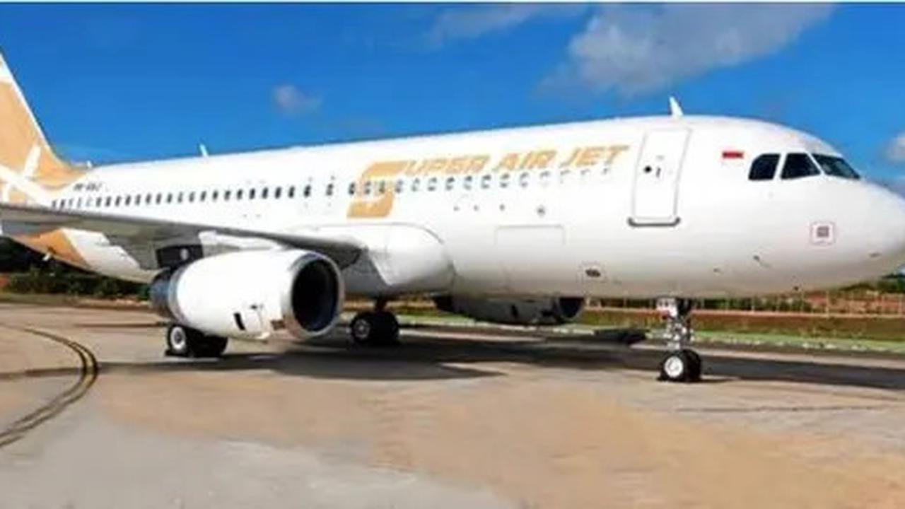 Pesawat Super Air Jet Rute Lombok-Jakarta Mendarat Darurat di Bandara Juanda Surabaya,ApaPenyebabnya?