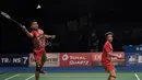 Tontowi Ahmad/Liliyana Natsir, menang 21-13 dan 21-14 atas ganda campuran Malaysia, Chan Peng Soon/Peck Yen Wei. (Bola.com/Vitalis Yogi Trisna)