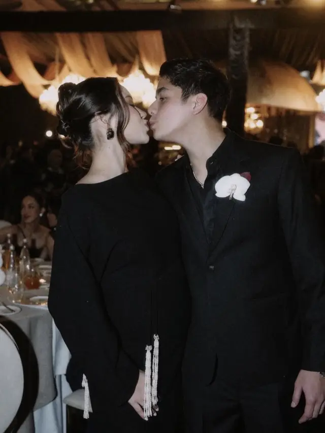 Alyssa Daguise saat kondangan. [@alyssadaguise]