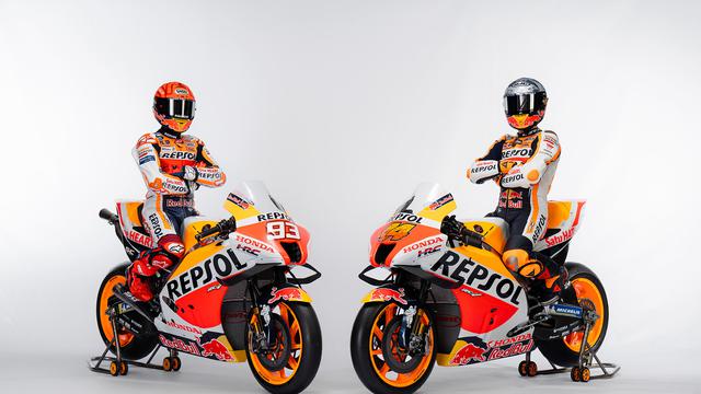 Dua pembalap Repsol Honda Marc Marquez dan Pol Espargaro