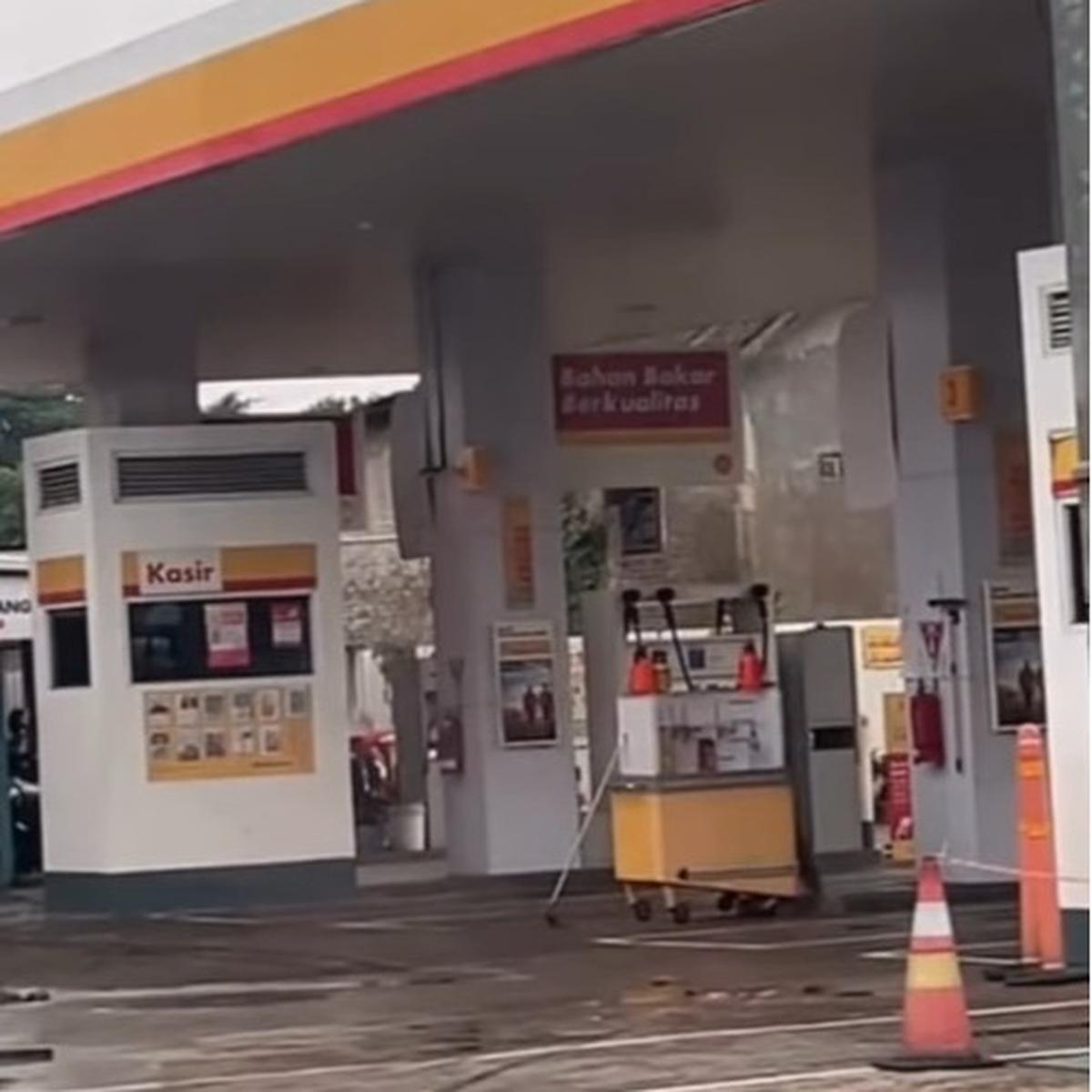 Penampakan SPBU Shell Sepi