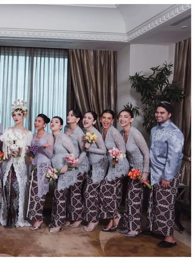 Bridesmaid On Duty Bareng El Rumi, Gaya Syifa Hadju Berkebaya Abu dan Tenteng Tas Dior Rp96 Jutaan Curi Perhatian