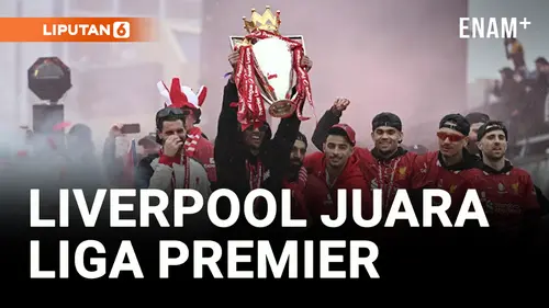  Liverpool Rayakan Kemenangan Gelar Juara Liga Primer Inggris dengan Parade