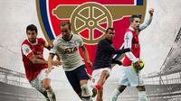 Arsenal - Cesc Fabregas, Harry Kane, Ashley Cole, Robin Van Persie (Bola.com/Adreanus Titus)
