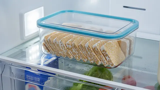 Tempe Potong yang Disimpan di Kulkas