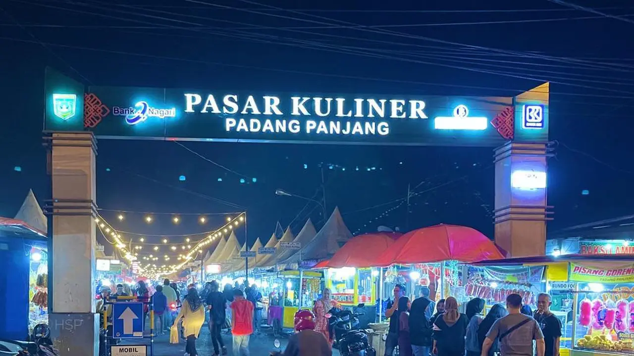 Pasar kuliner Padang Panjang. (Liputan6.com/ ist)