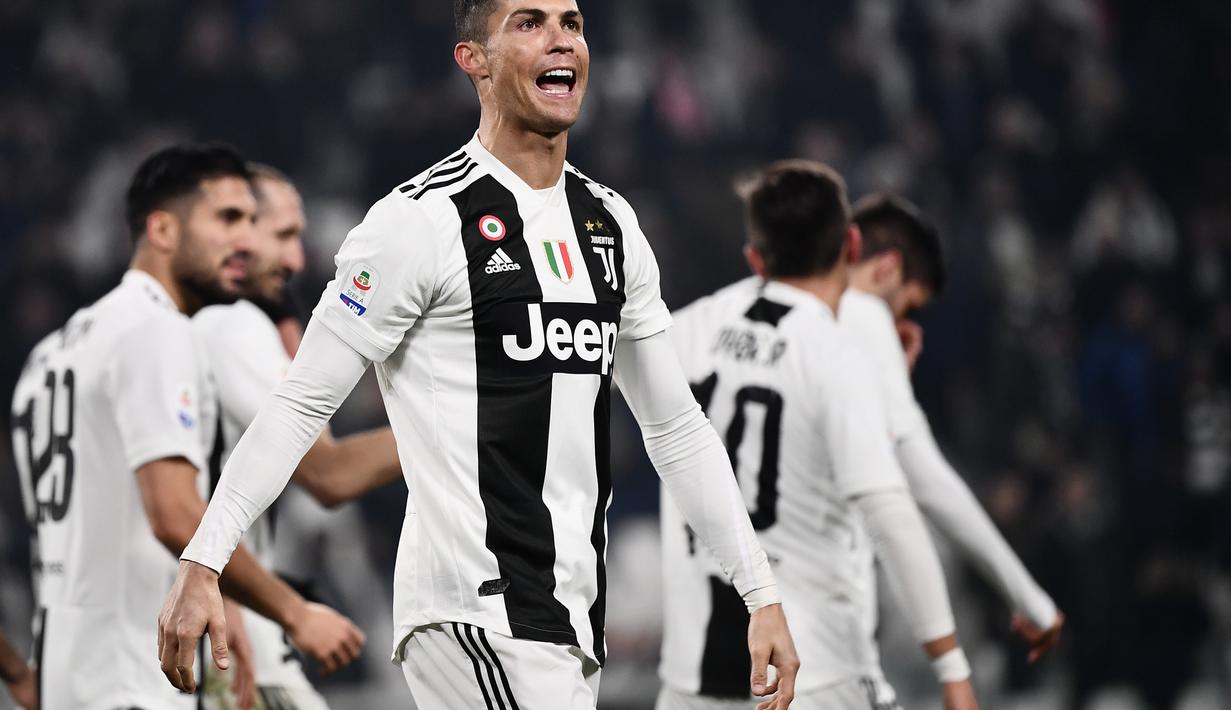 1. Cristiano Ronaldo (Juventus) - 19 gol dan 8 assist (AFP/Marco Bertorello)