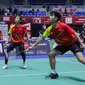 Pasangan ganda campuran Indonesia Rafli Ramanda/Az-Zahra Putri Dania mengalahkan&nbsp;Edzus Meirans/Annija Rulle-Titava dari Latvia 21-8 dan 21-3 pada partai pertama Kejuaraan Dunia Junior 2022 di&nbsp;Palacio de Deportes de Santander, Spanyol, Senin (17/10). (foto: PBSI)