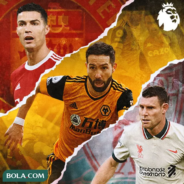 Premier League - Cristiano Ronaldo, Joao Moutinho, James Milner