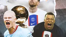 Ilustrasi - Lionel Messi, Erling Haaland, Kylian Mbappe (Bola.com/Decika Fatmawaty)