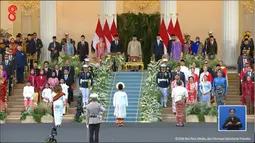 Potret Artis di Upacara Penurunan Bendera HUT RI ke-81