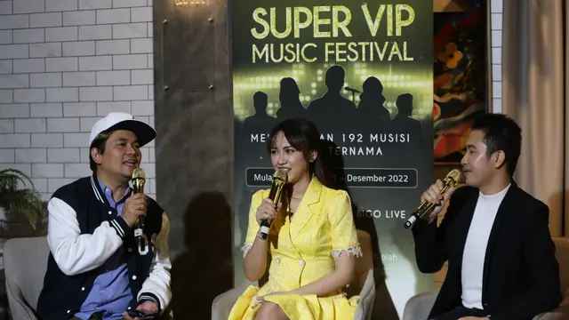 Happy Asmara saat tampil di acara Bigo Live