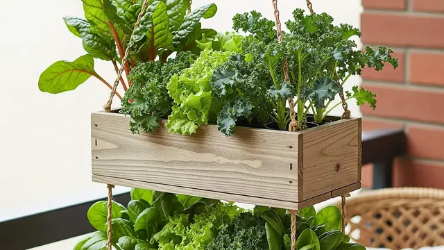 Ide Model Kebun Sayur Mini dengan Planter Box Gantung