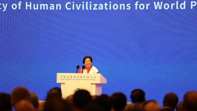 Presiden Kelima Republik Indonesia dan Ketua Umum PDI Perjuangan (PDIP) Megawati Soekarnoputri.