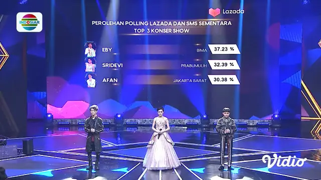 Perolehan Polling Sementara Dangdut Academy 5 Top 3 Show