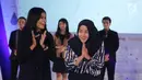 Ekspresi salah satu peserta audisi news presenter competition EGTC 2018 di Universitas Negeri Semarang (UNNES), Semarang, Kamis (19/). Para finalis akan diseleksi lagi dari 5 kota untuk mencari juara 1 dengan hadiah 20 juta. (Liputan6.com/Herman Zakharia)