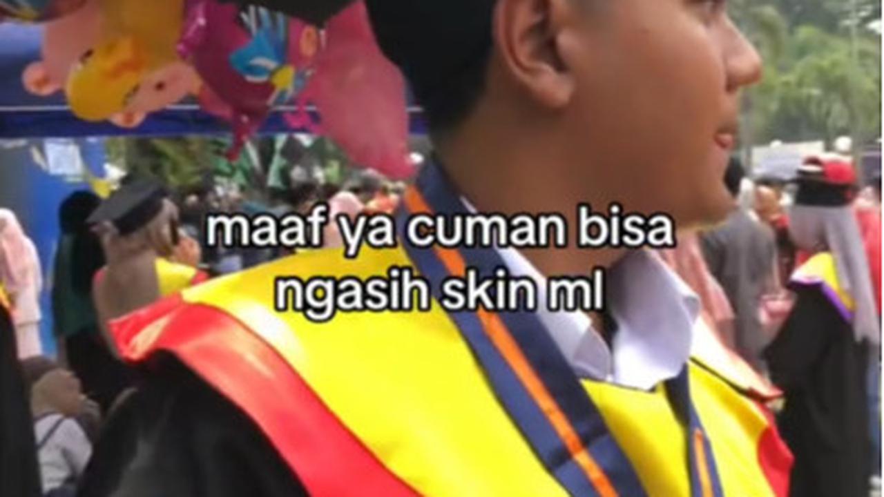 Tak Biasa, Momen Pria Beri Hadiah Wisuda Temannya Skin Mobile Legend Ini Jadi Inspirasi Warganet