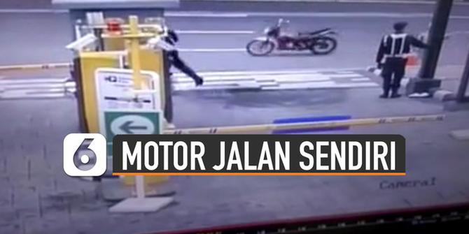 VIDEO: Viral Kamera CCTV Merekam Motor Jalan Sendiri, Ini Dia Penyebabnya