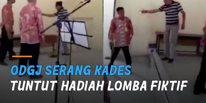 VIDEO: Viral ODGJ Serang Kades di Jombang, Tuntut Hadiah Lomba Fiktif