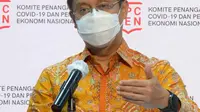 Ketua Satgas PEN Budi Gunadi Sadikin saat memaparkan realisasi anggaran PEN (dok: Biro Pers Sekretariat Presiden)