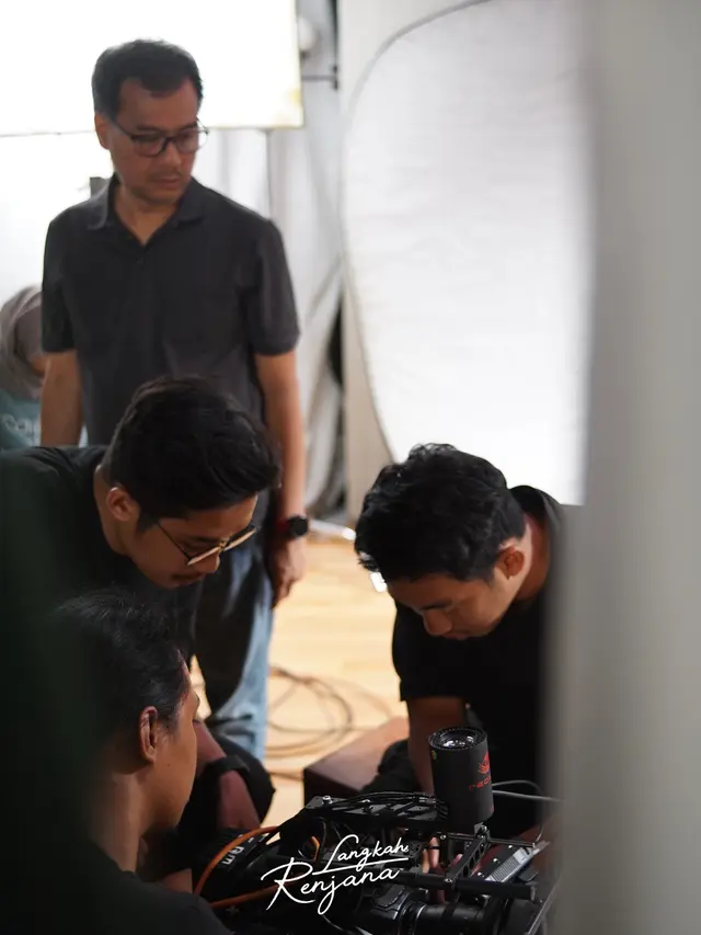 Salah satu adegan pembuatan Film Langkah Renjana
