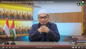 Tangkapan Layar Youtube Adi Hidayat Official: UAH Meeaksi Debat Cawapres Sesi ke-4, Berapa Nilainya?